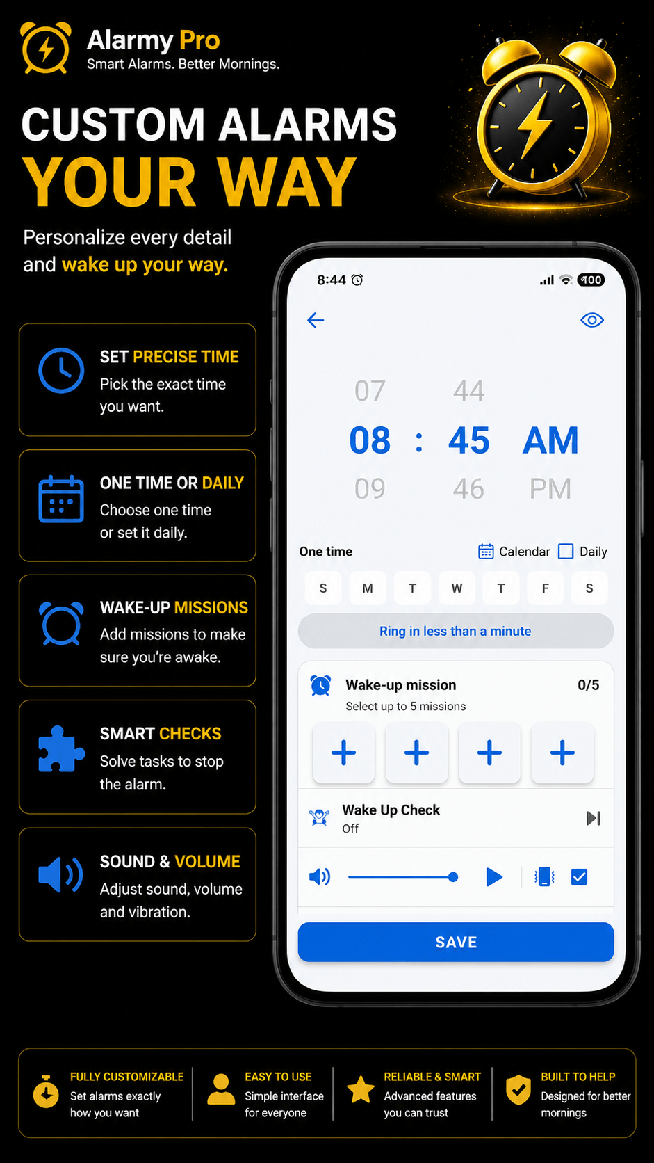 Alarmy Pro light screenshot 2
