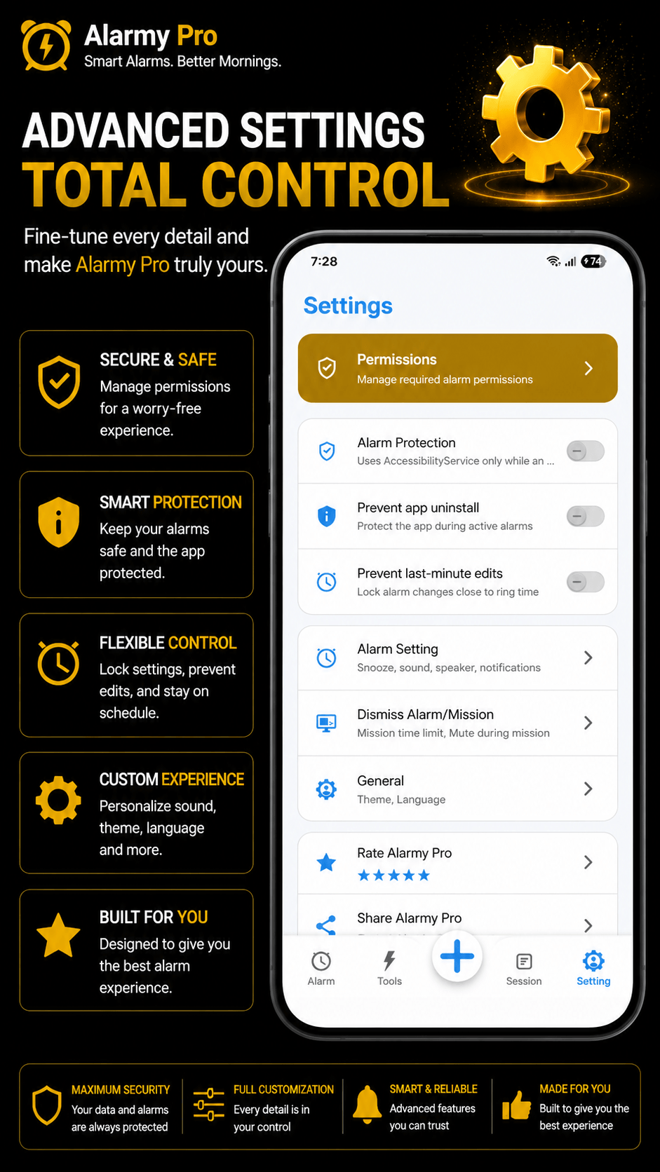 Alarmy Pro light screenshot 7
